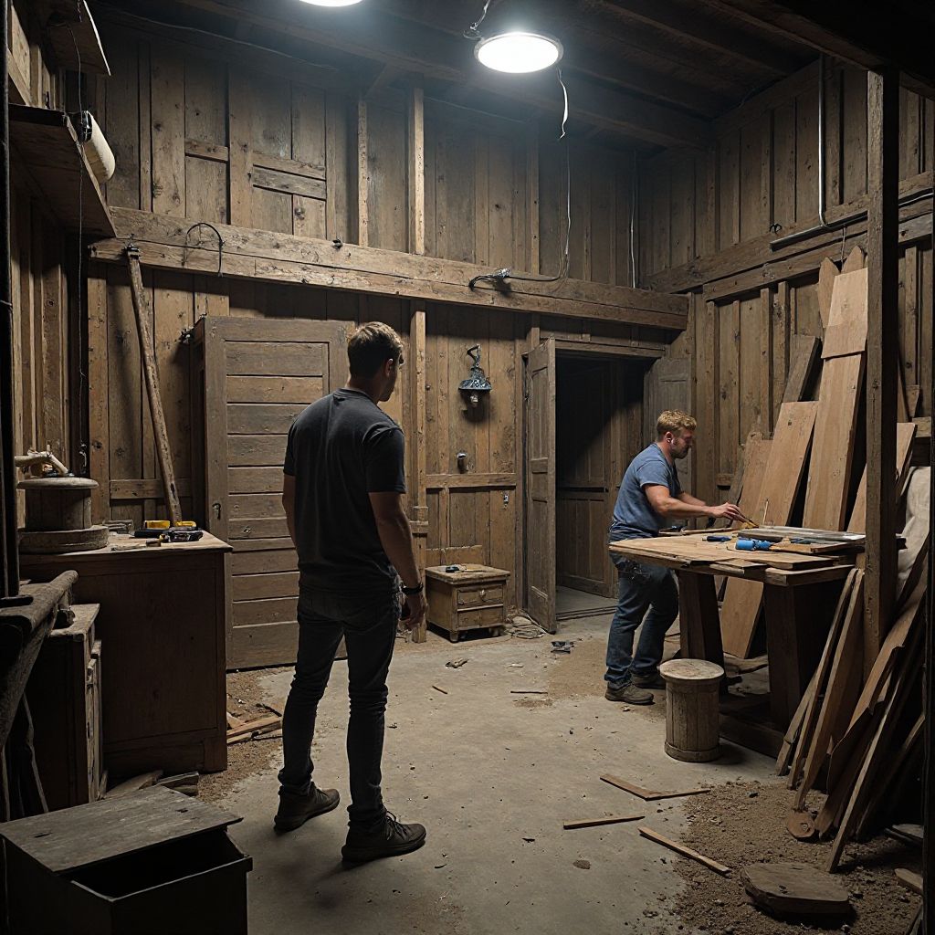 Construction of escape room set